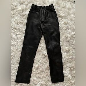 Vintage Danier Leather Straight leg pants
